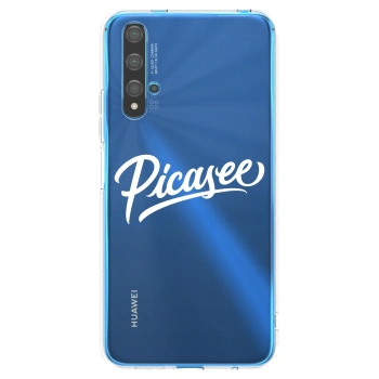 Picasee silikonski prozorni ovitek za Huawei Nova 5T - Picasee - old logo - white
