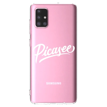Picasee silikonski prozorni ovitek za Samsung Galaxy A71 A715F - Picasee - old logo - white