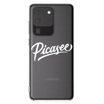 Picasee silikonski prozorni ovitek za Samsung Galaxy S20 Ultra 5G G988F - Picasee - old logo - white