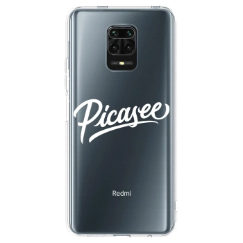 Picasee silikonski prozorni ovitek za Xiaomi Redmi Note 9 Pro - Picasee - old logo - white