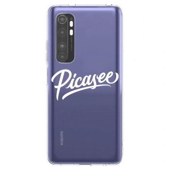 Picasee silikonski prozorni ovitek za Xiaomi Mi Note 10 Lite - Picasee - old logo - white