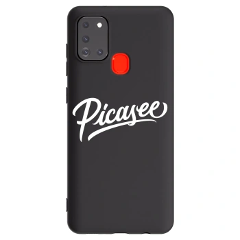 Picasee silikonski črni ovitek za Samsung Galaxy A21s - Picasee - old logo - white