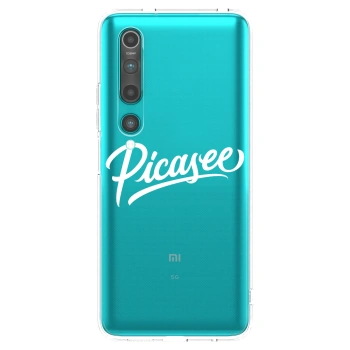 Picasee silikonski prozorni ovitek za Xiaomi Mi 10 - Picasee - old logo - white