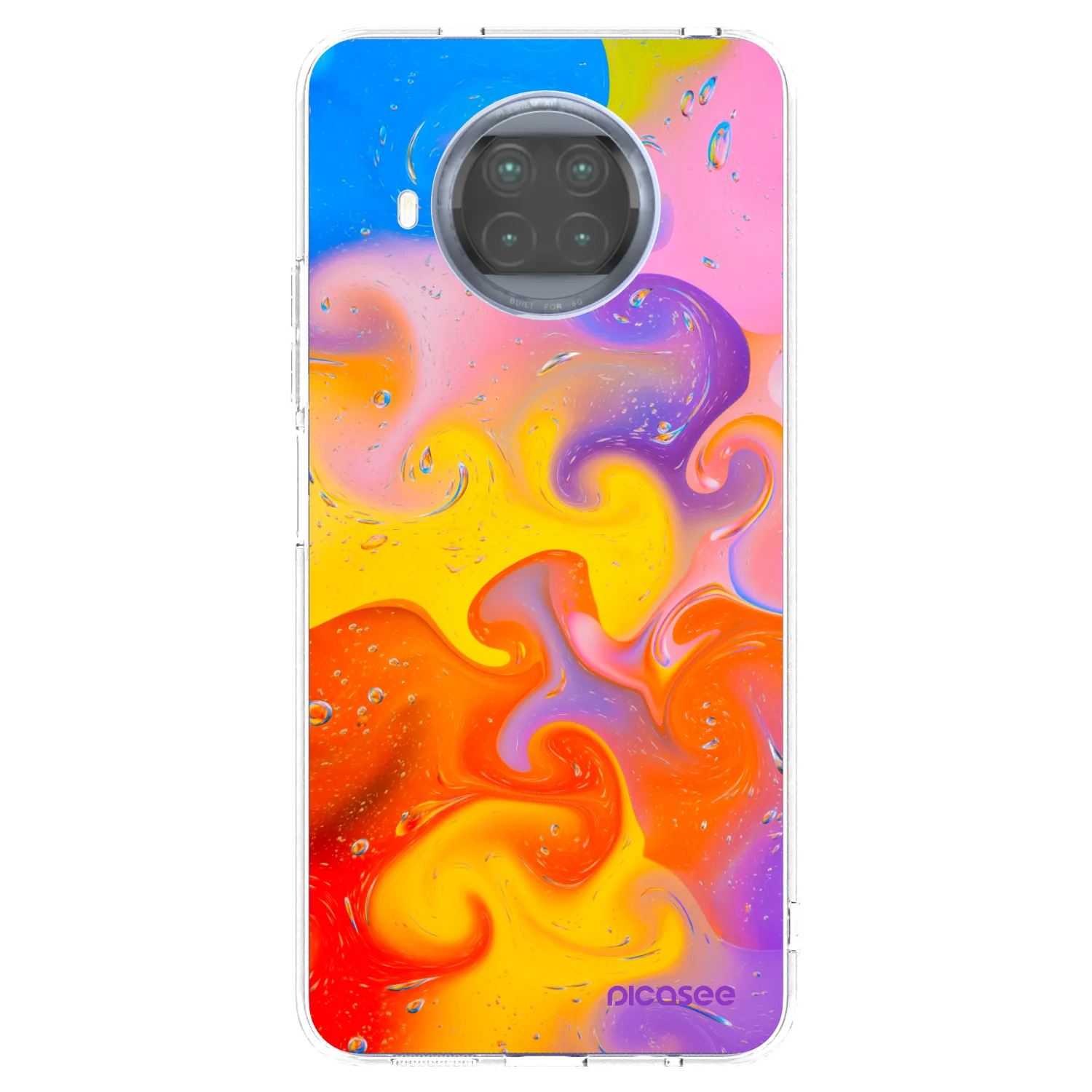 Picasee silikonski prozorni ovitek za Xiaomi Mi 10T Lite - Bubbles