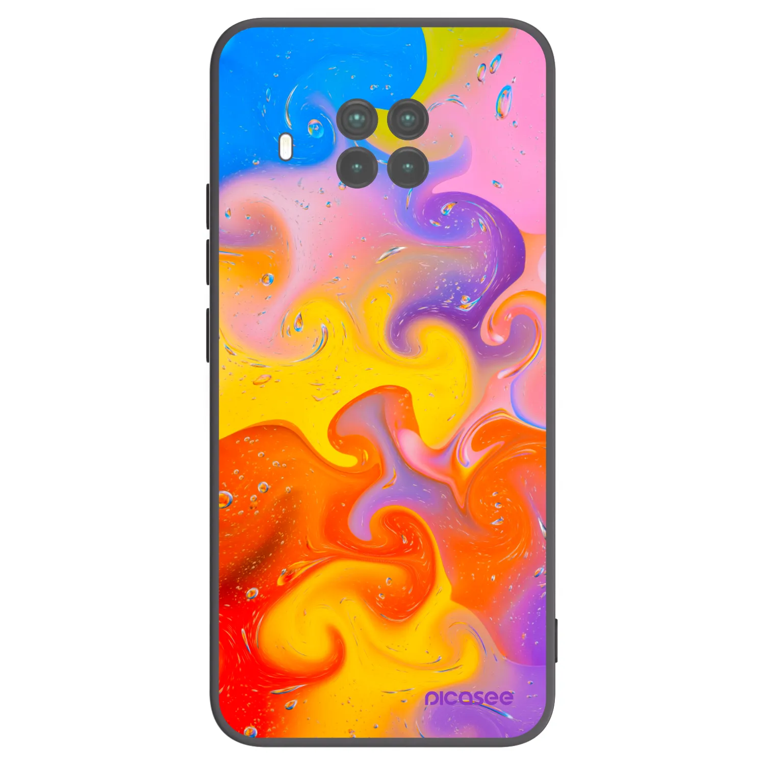 Picasee silikonski črni ovitek za Xiaomi Mi 10T Lite - Bubbles