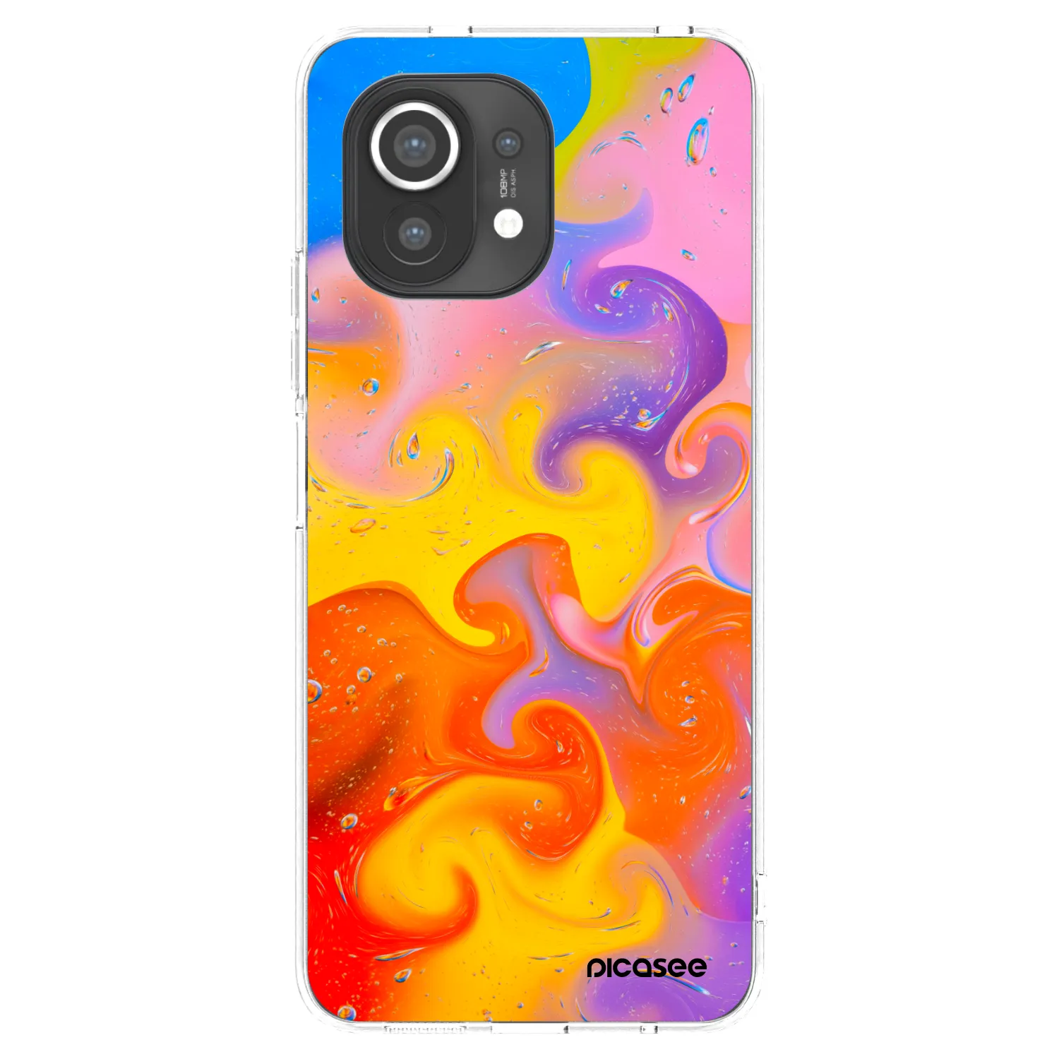 Picasee silikonski prozorni ovitek za Xiaomi Mi 11 - Bubbles