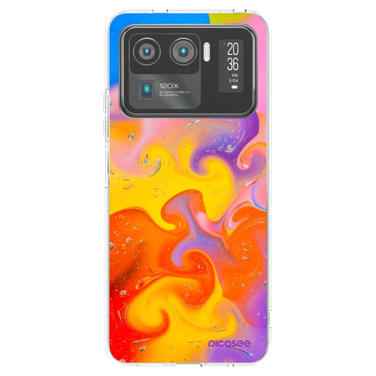 Picasee silikonski prozorni ovitek za Xiaomi Mi 11 Ultra - Bubbles