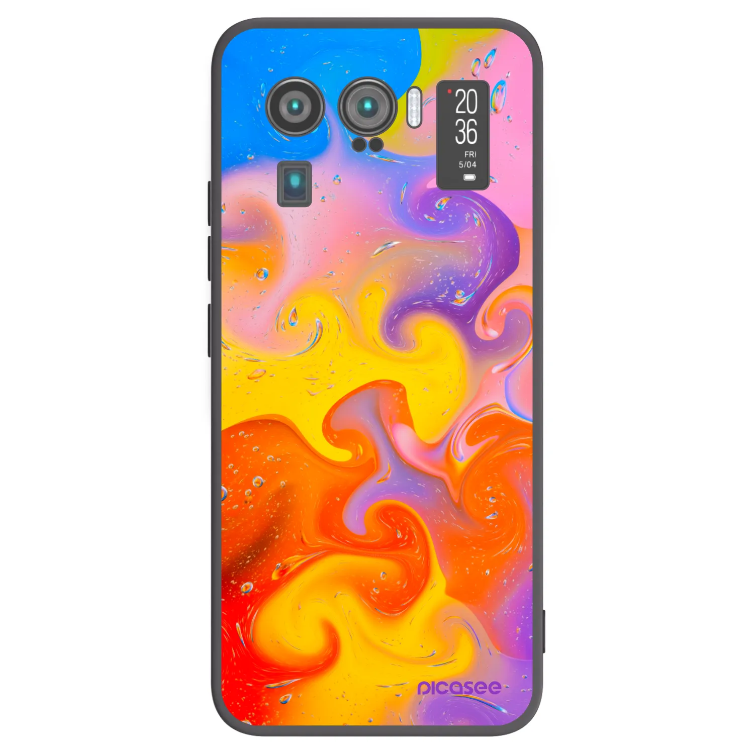 Picasee silikonski črni ovitek za Xiaomi Mi 11 Ultra - Bubbles