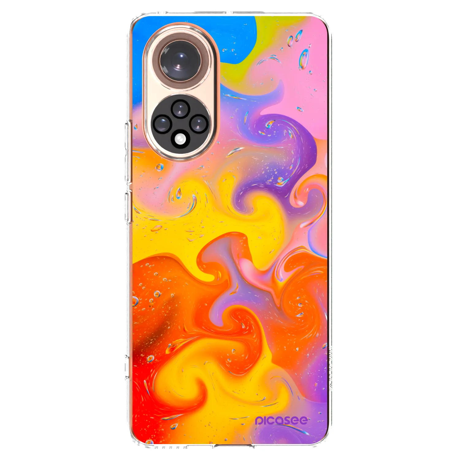 Picasee silikonski prozorni ovitek za Huawei Nova 9 - Bubbles