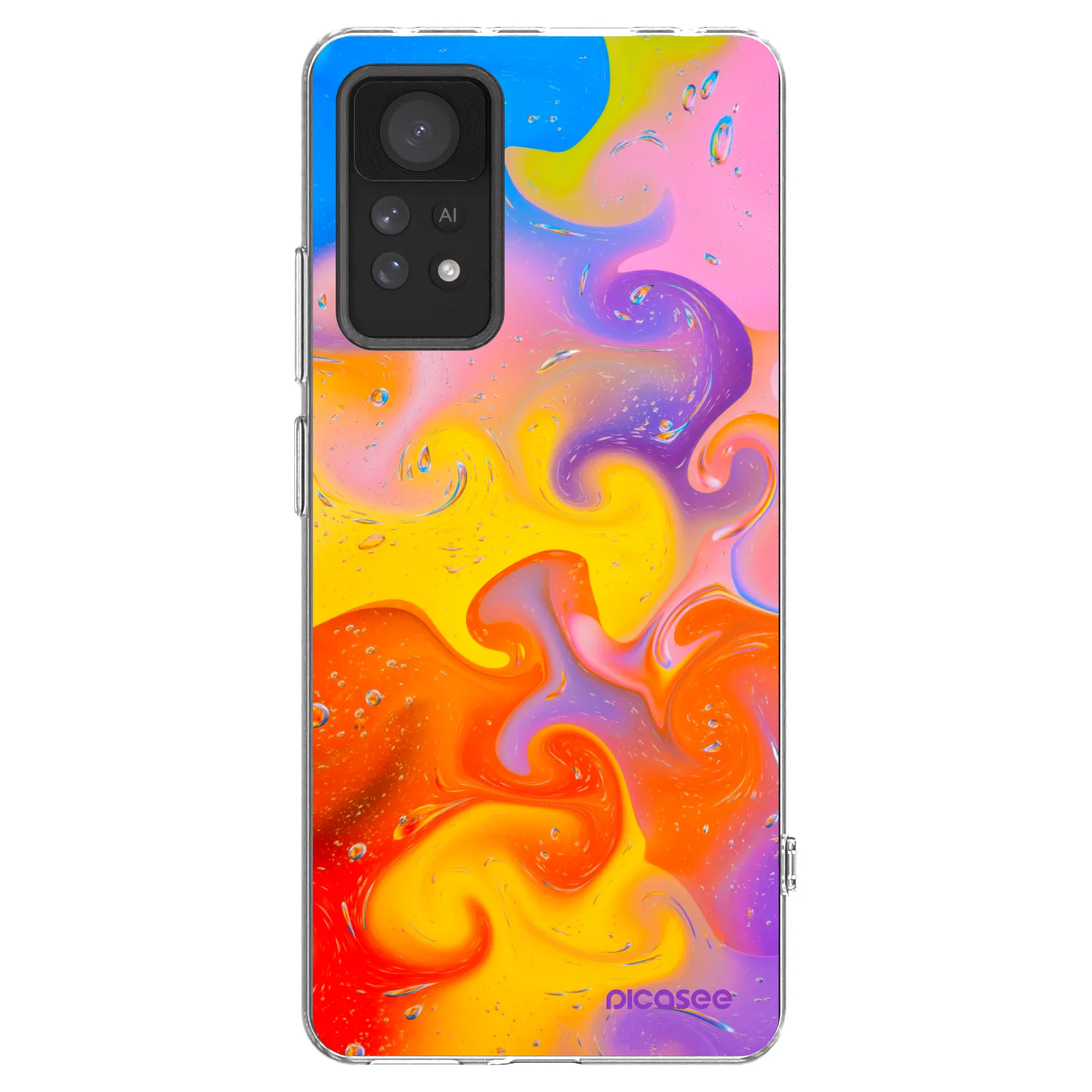 Picasee silikonski prozorni ovitek za Xiaomi Redmi Note 11 Pro 5G - Bubbles