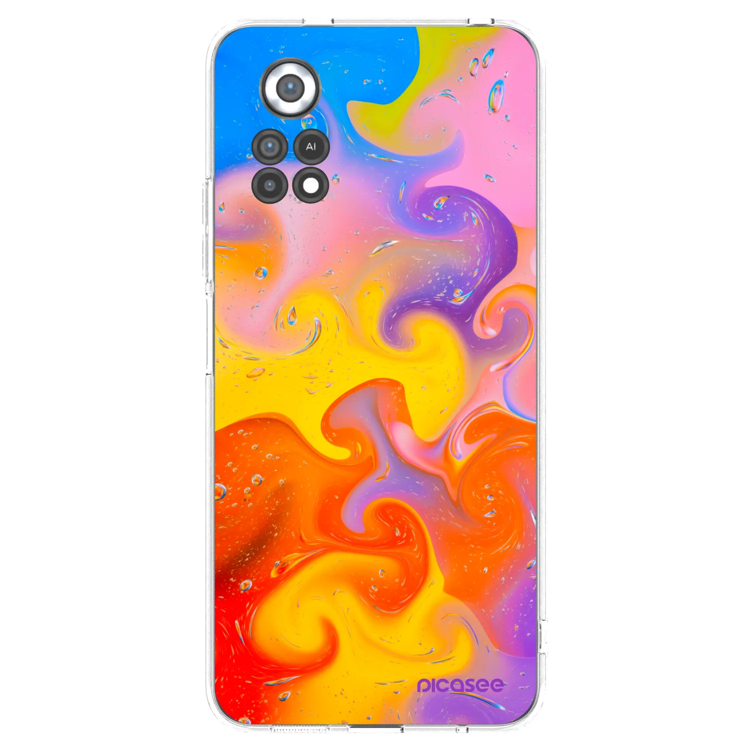 Picasee silikonski prozorni ovitek za Xiaomi Poco X4 Pro 5G - Bubbles