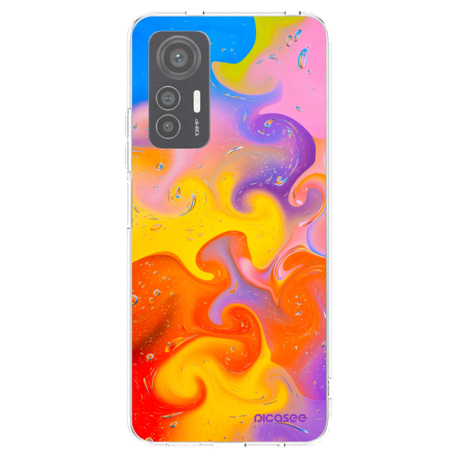 Picasee silikonski prozorni ovitek za Xiaomi 12 Lite - Bubbles