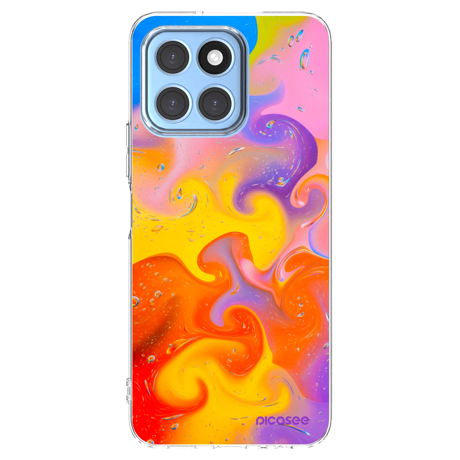 Picasee silikonski prozorni ovitek za Honor X6 - Bubbles