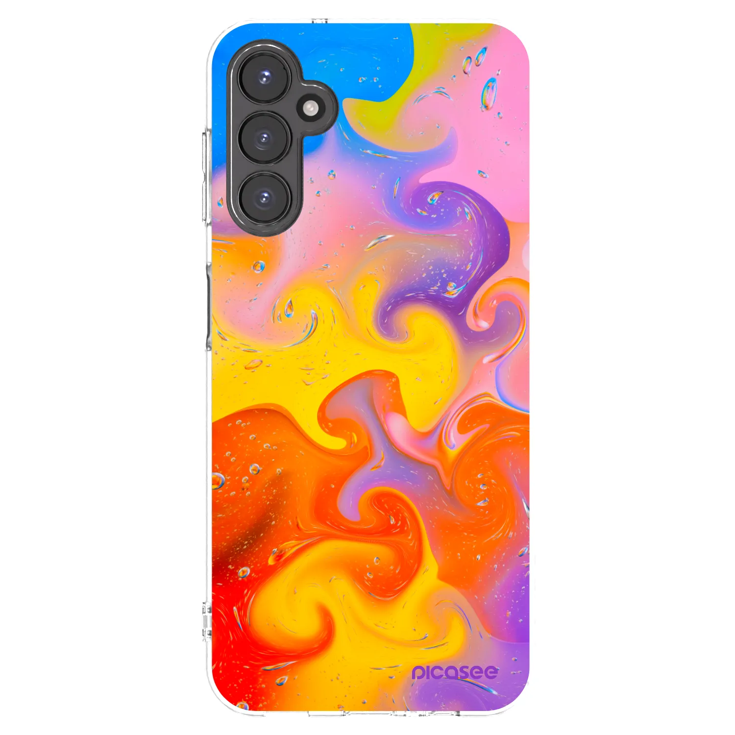 Picasee silikonski prozorni ovitek za Samsung Galaxy A14 5G A146P - Bubbles