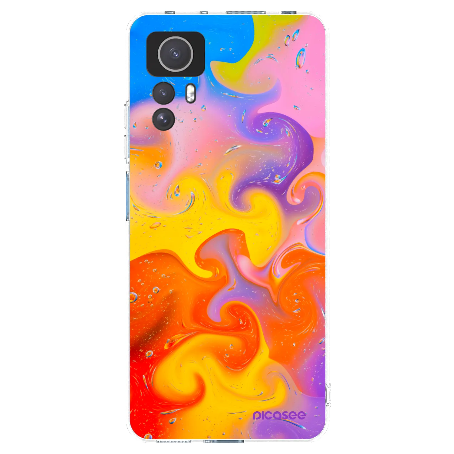 Picasee silikonski prozorni ovitek za Xiaomi Redmi Note 12S - Bubbles