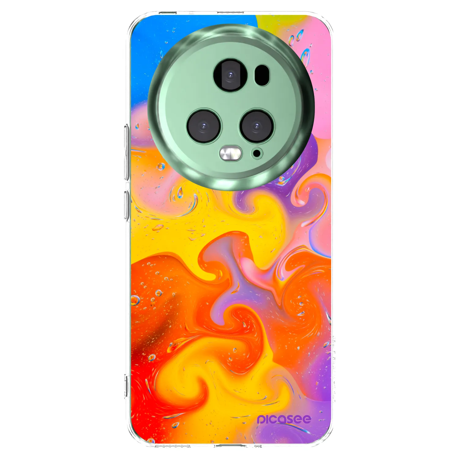 Picasee silikonski prozorni ovitek za Honor Magic5 Pro - Bubbles