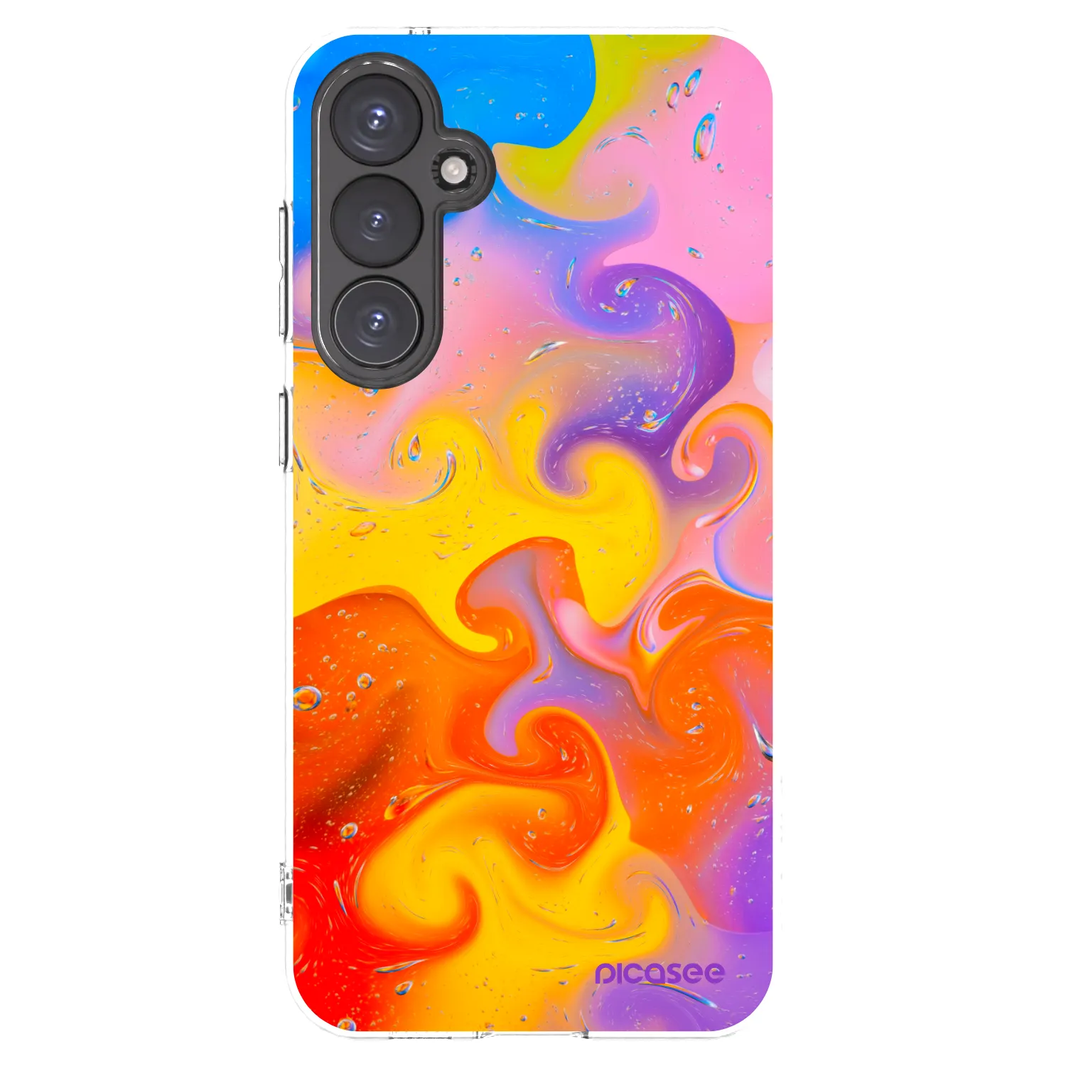 Picasee silikonski prozorni ovitek za Samsung Galaxy S23 FE S711B - Bubbles