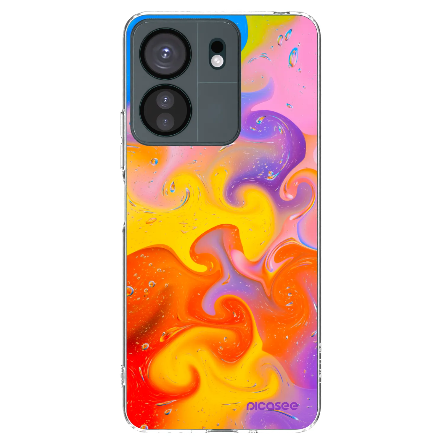 Picasee silikonski prozorni ovitek za Xiaomi Redmi 13C 4G - Bubbles