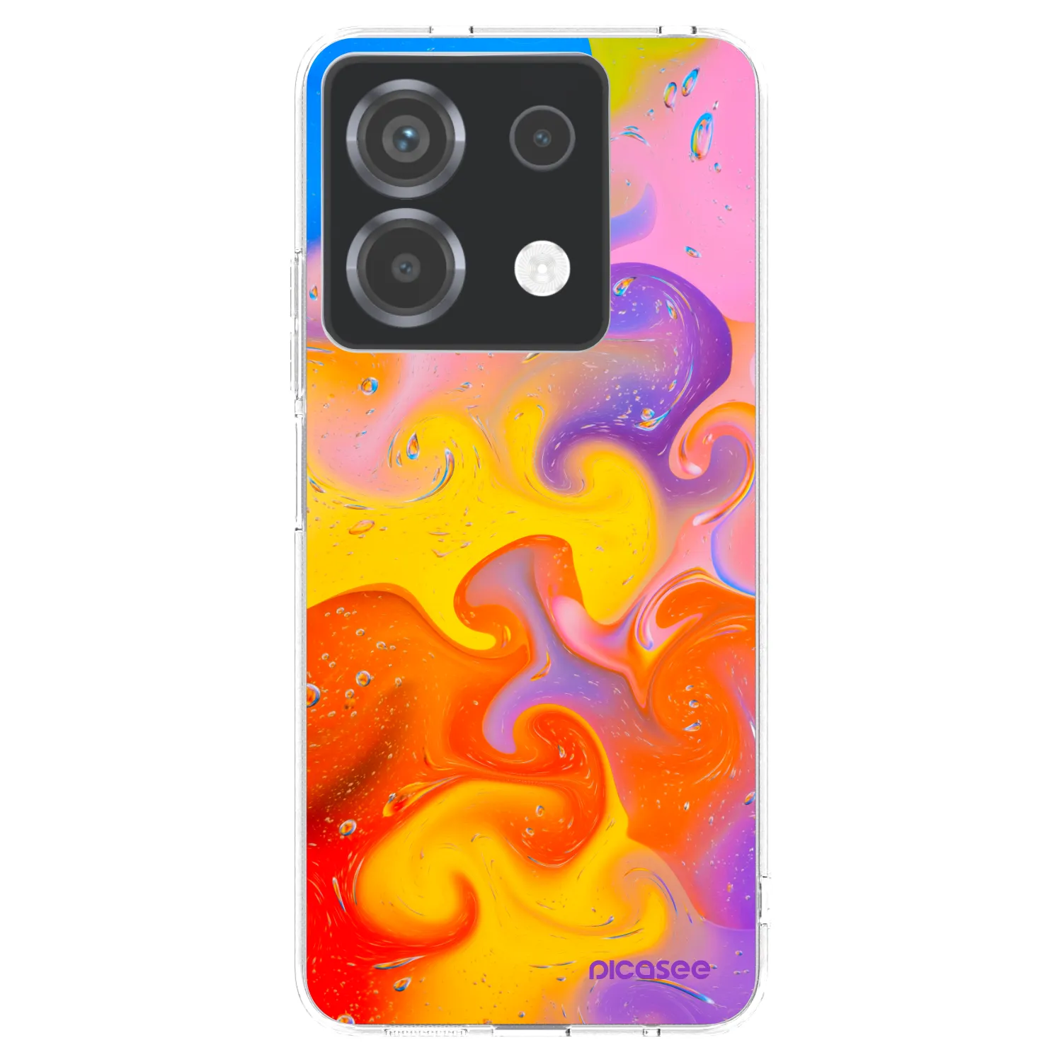 Picasee silikonski prozorni ovitek za Xiaomi Poco X6 - Bubbles