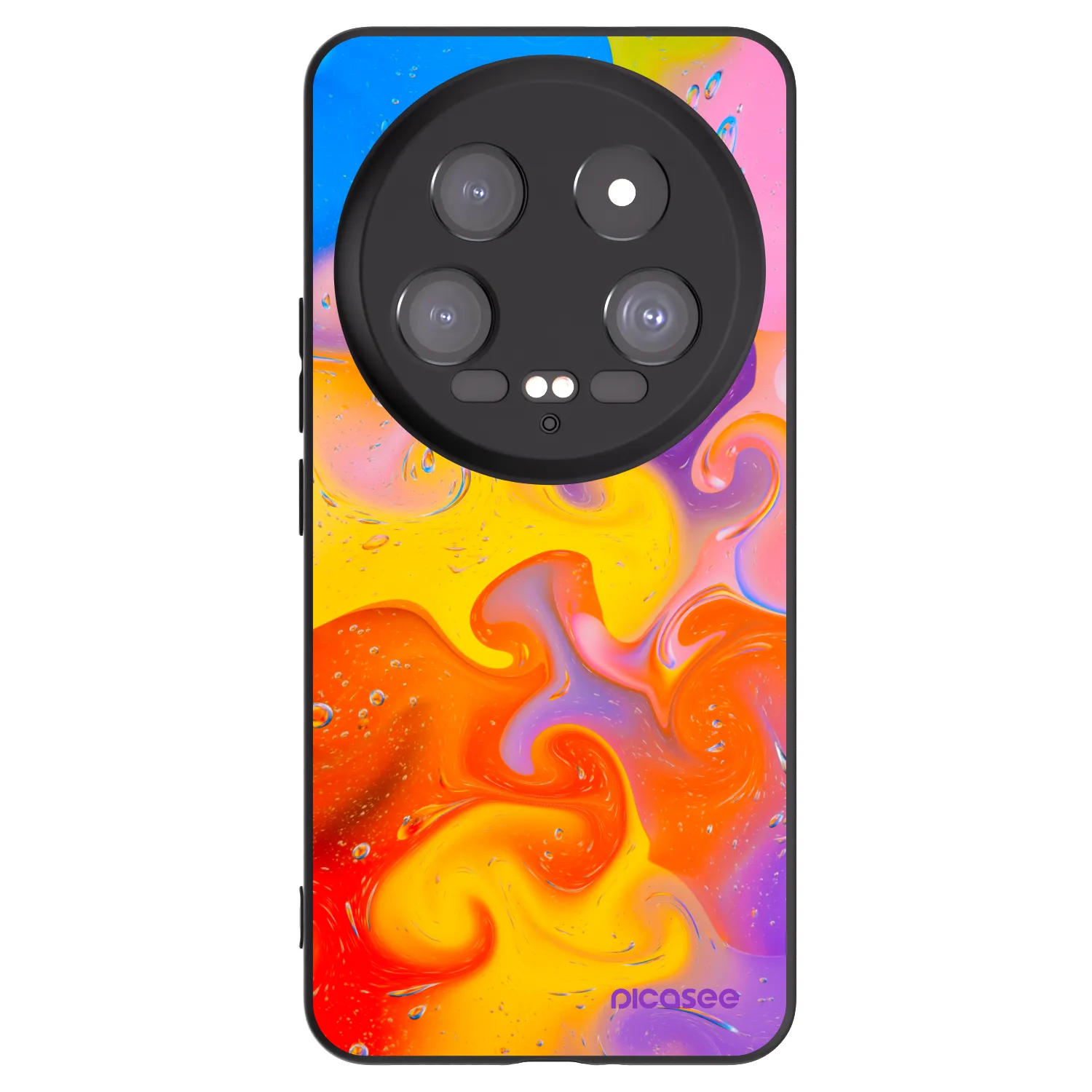 Picasee silikonski črni ovitek za Xiaomi 14 Ultra - Bubbles