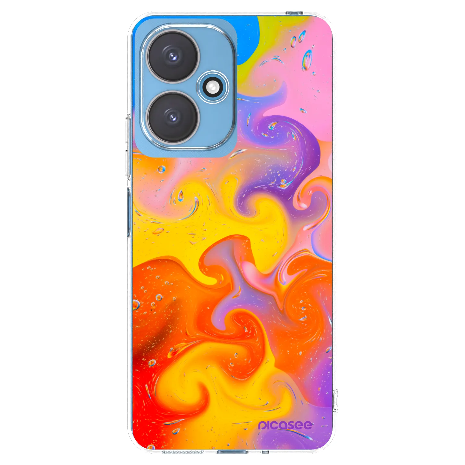 Picasee silikonski prozorni ovitek za Xiaomi Redmi 13C 5G - Bubbles