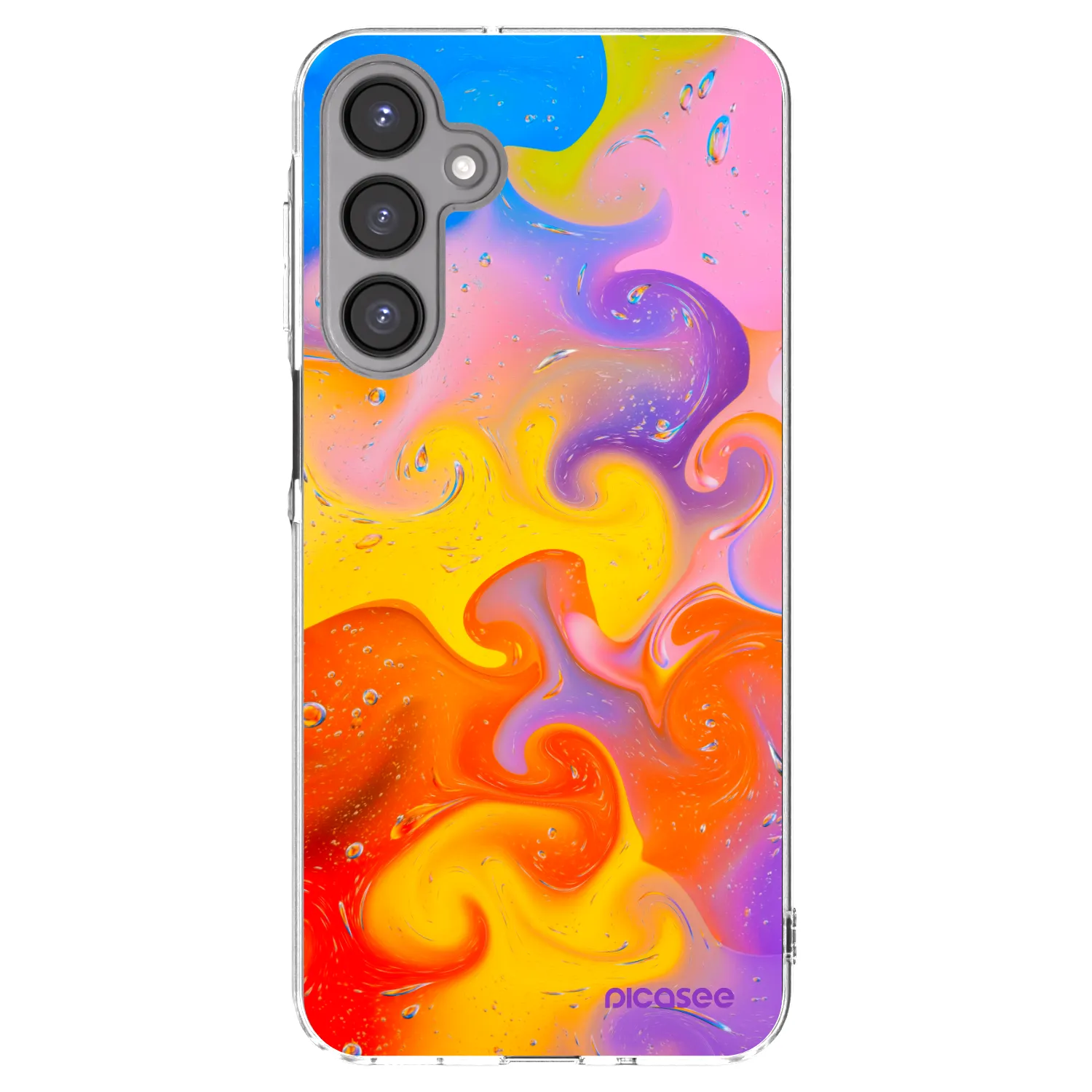 Picasee silikonski prozorni ovitek za Samsung Galaxy A16 5G - Bubbles