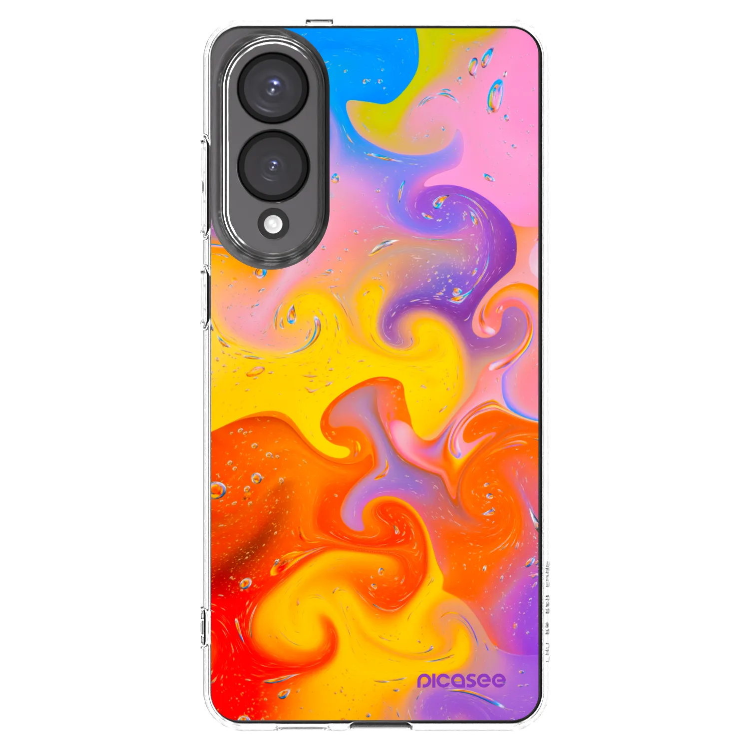 Picasee silikonski prozorni ovitek za Samsung Galaxy S25 Edge 5G - Bubbles