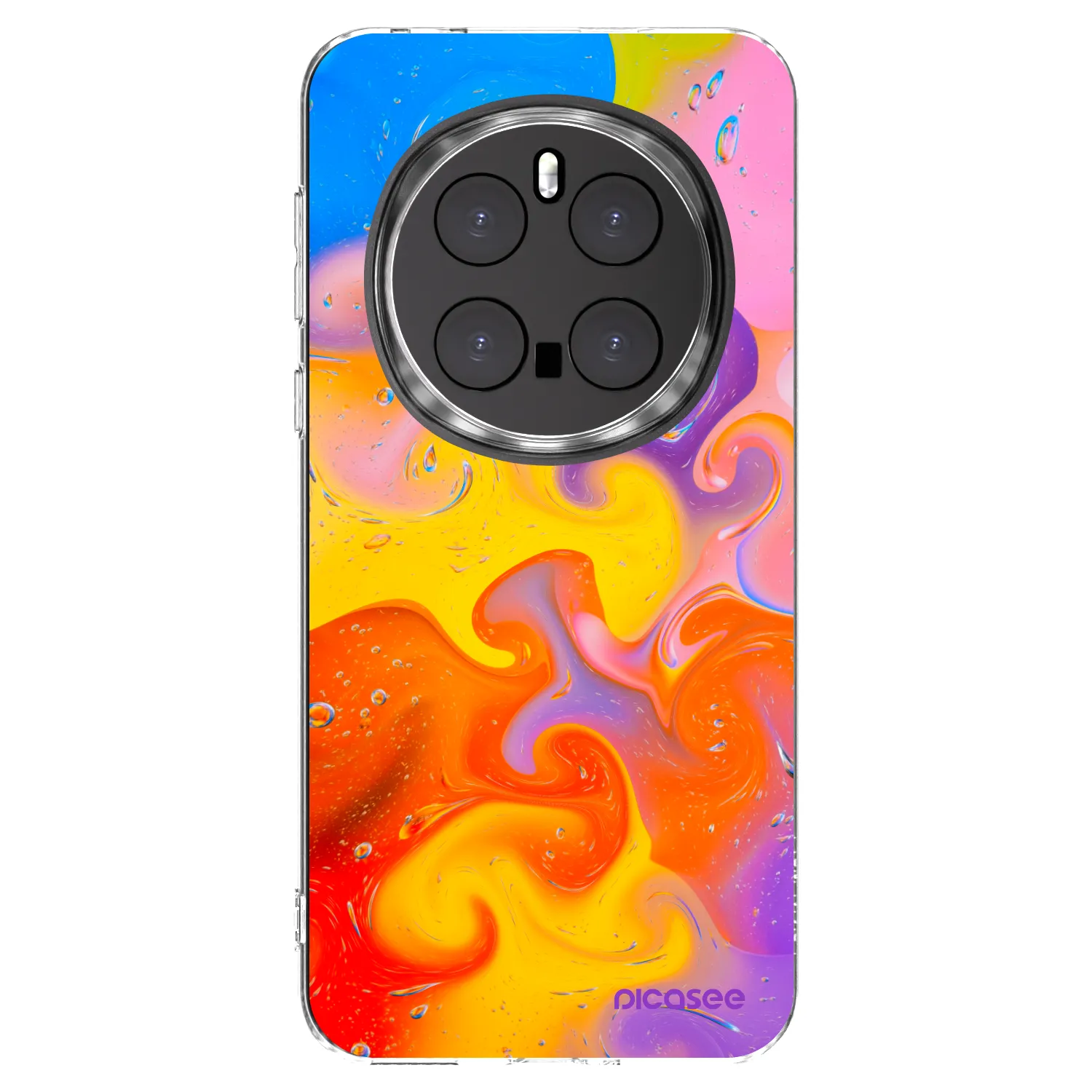 Picasee silikonski prozorni ovitek za Honor Magic7 Pro 5G - Bubbles