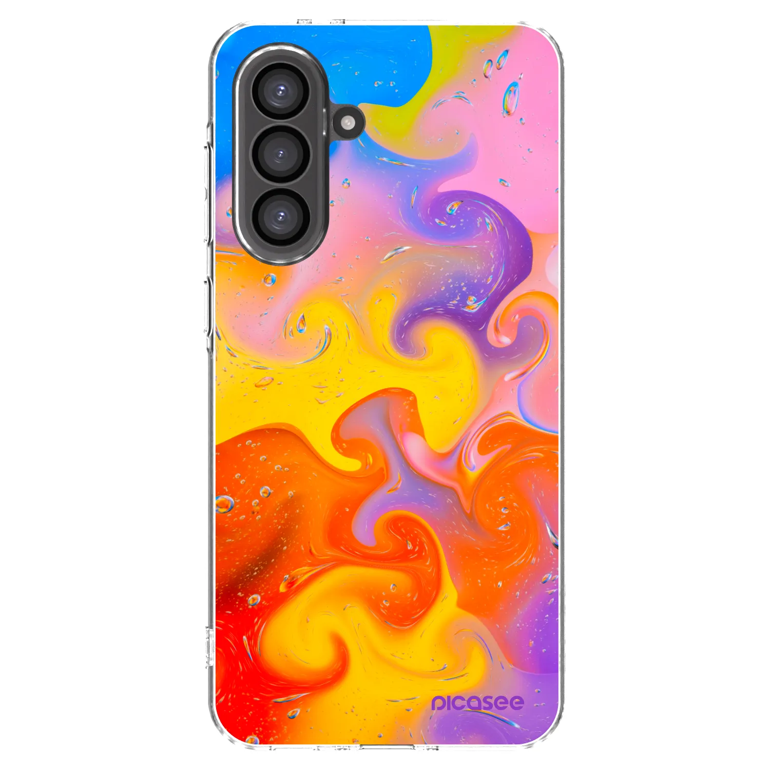 Picasee silikonski prozorni ovitek za Samsung Galaxy A56 5G A566B - Bubbles