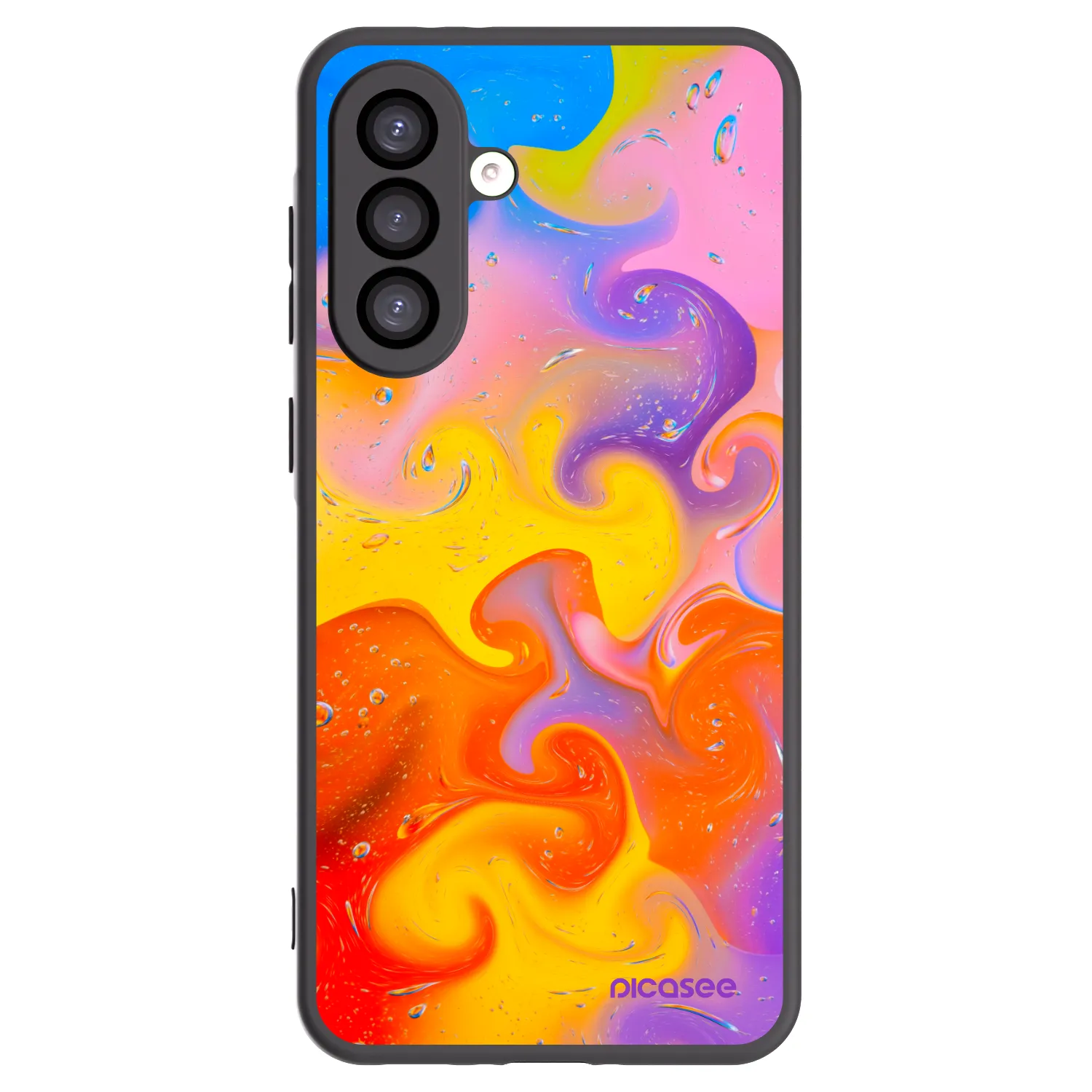 Picasee silikonski črni ovitek za Samsung Galaxy A26 5G A266B - Bubbles