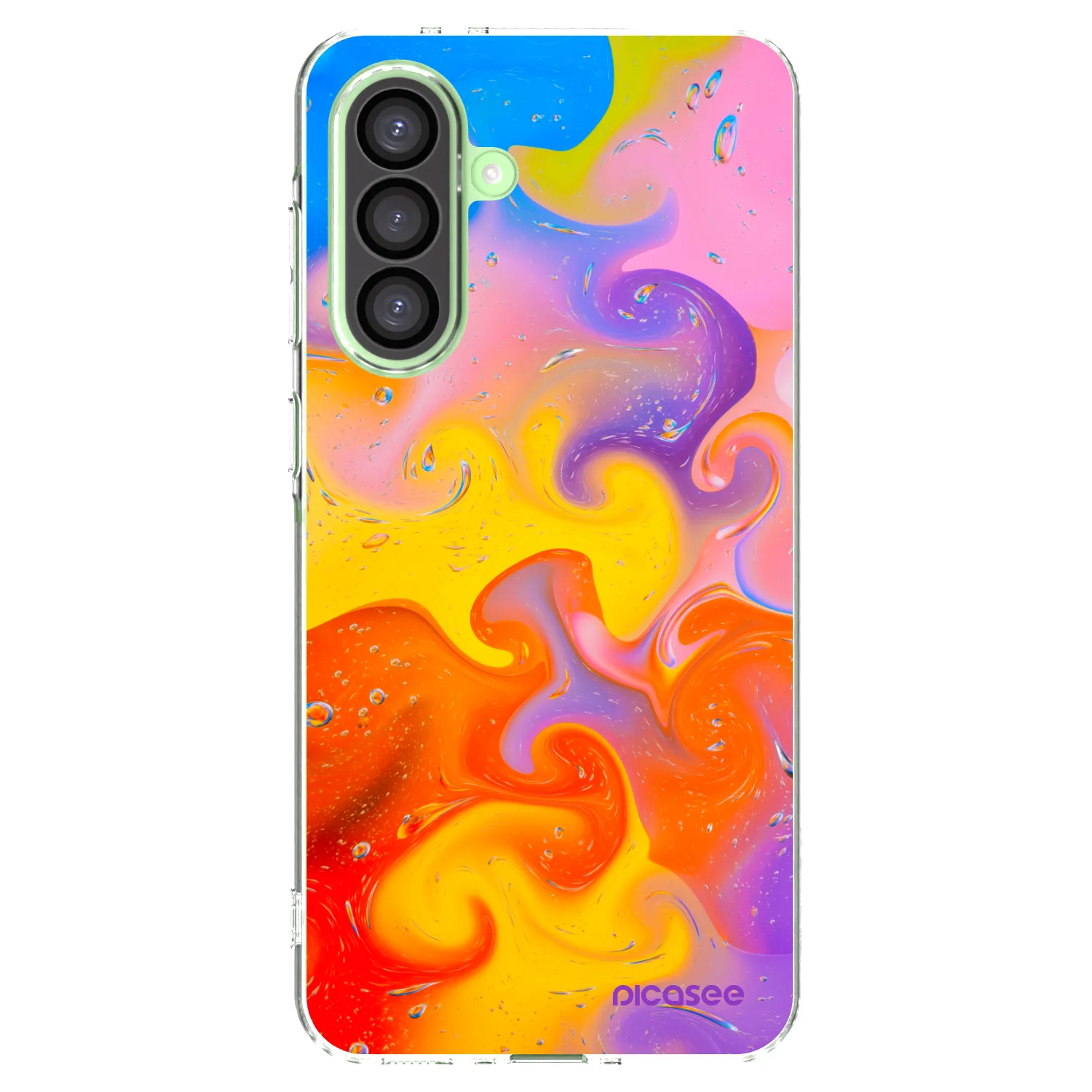 Picasee silikonski prozorni ovitek za Samsung Galaxy A26 5G A266B - Bubbles