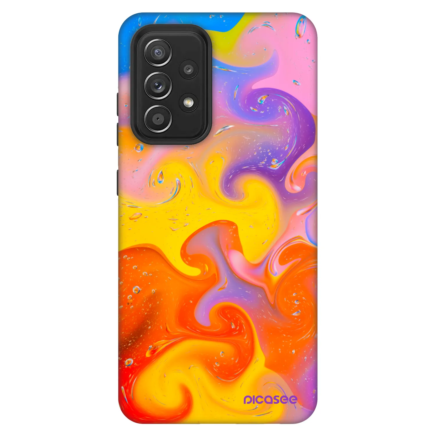 Picasee Fashion Case za Samsung Galaxy A52 5G A525F - Bubbles