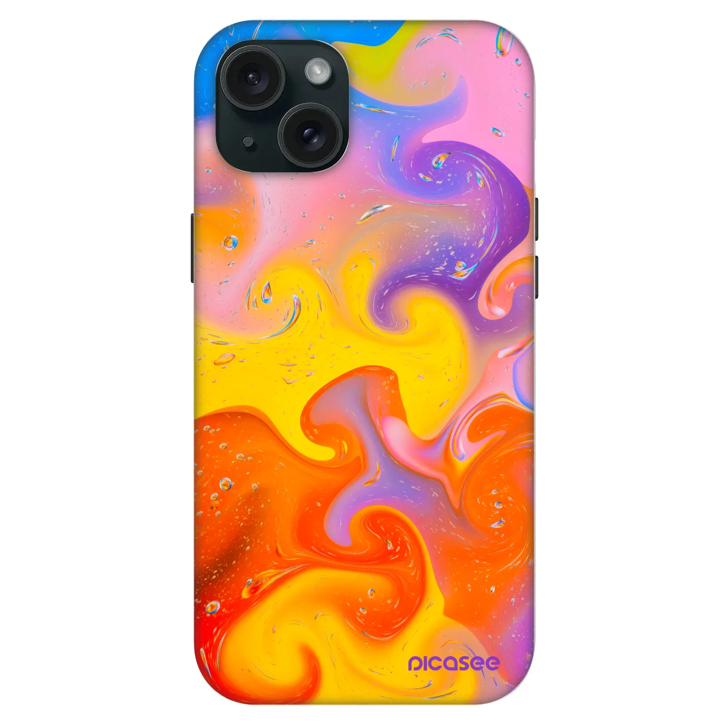Picasee Fashion Case MagSafe za Apple iPhone 15 Plus - Bubbles