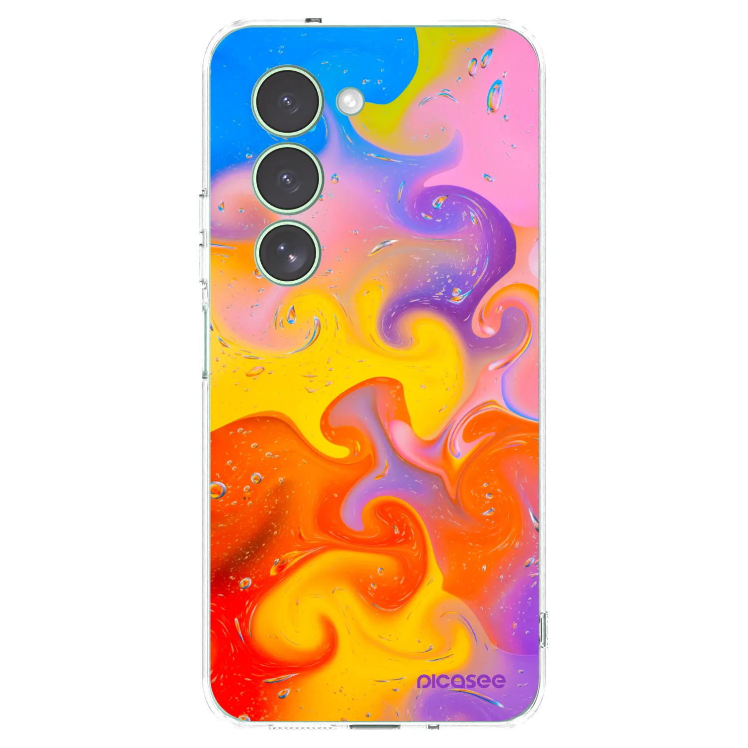 Picasee silikonski prozorni ovitek za Xiaomi Redmi 15 5G - Bubbles