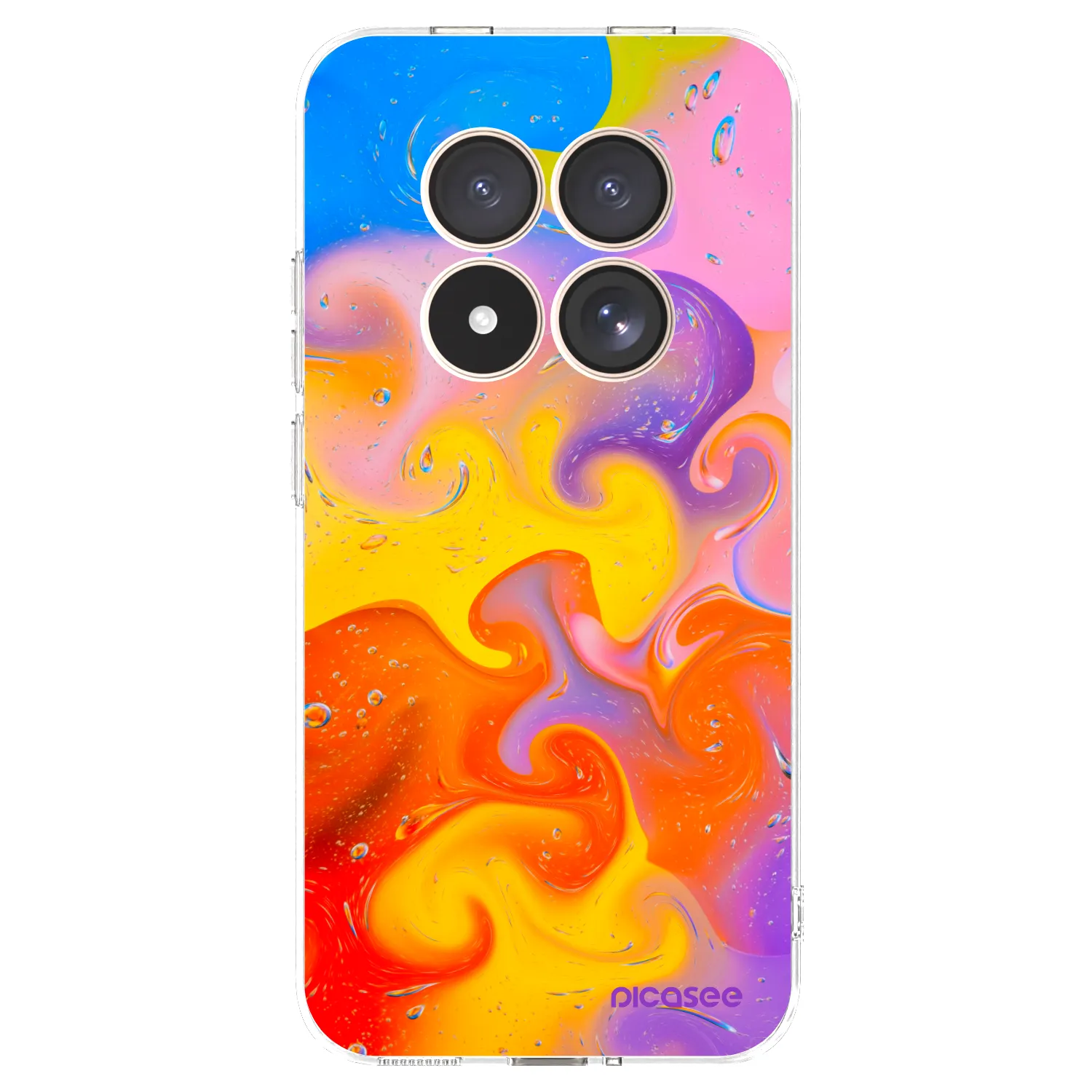 Picasee silikonski prozorni ovitek za Xiaomi Redmi Note 15 Pro 4G - Bubbles