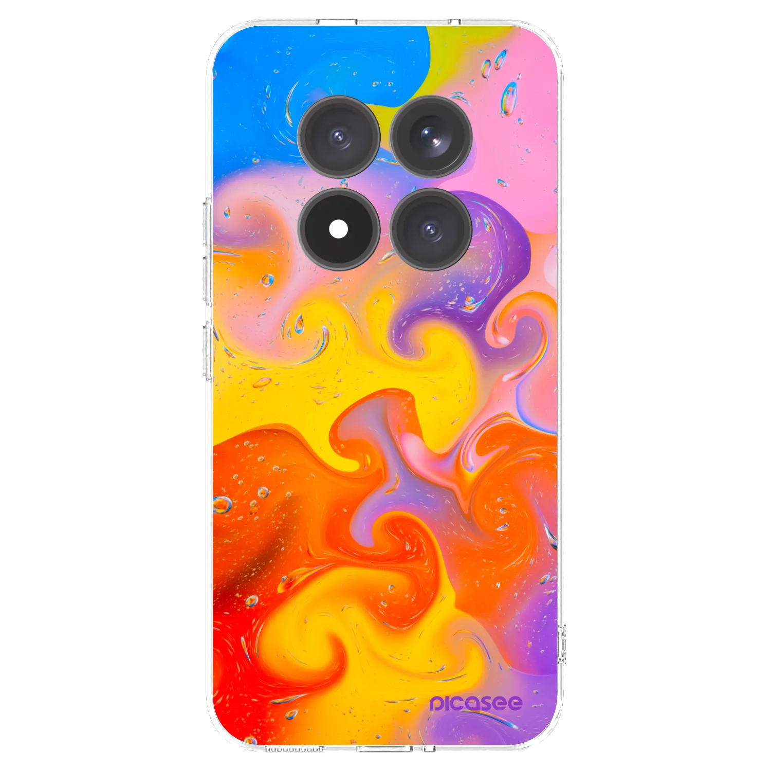 Picasee silikonski prozorni ovitek za Xiaomi Redmi Note 15 Pro+ - Bubbles