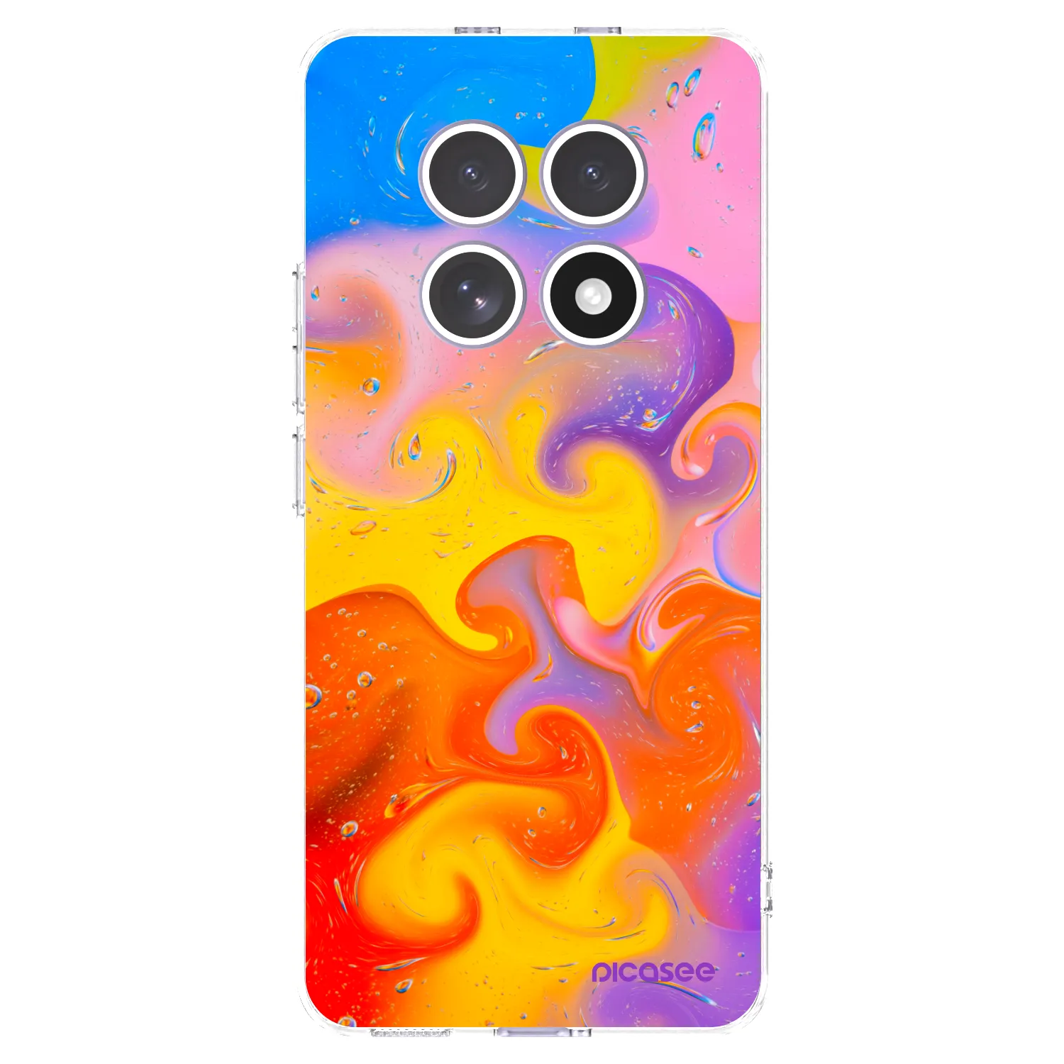Picasee silikonski prozorni ovitek za Xiaomi Redmi Note 15 - Bubbles