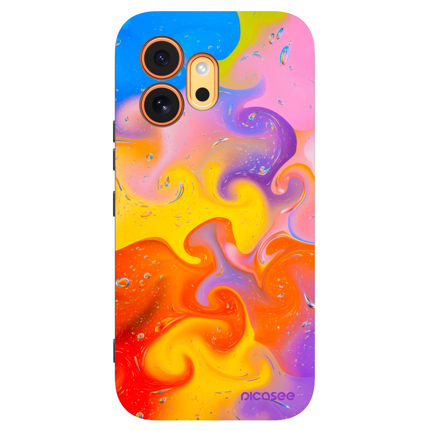 Picasee silikonski črni ovitek za Honor 600 - Bubbles