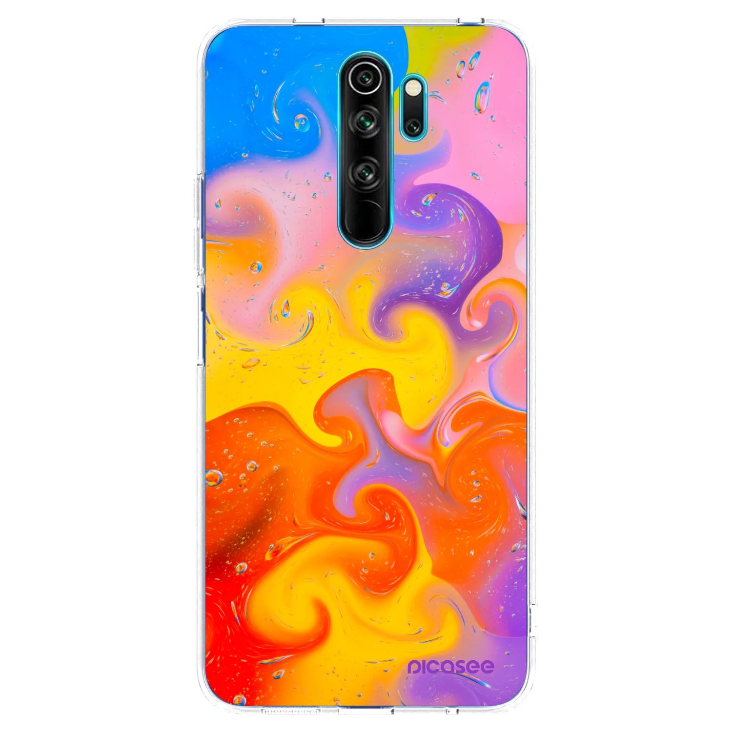 Picasee silikonski prozorni ovitek za Xiaomi Redmi Note 8 Pro - Bubbles