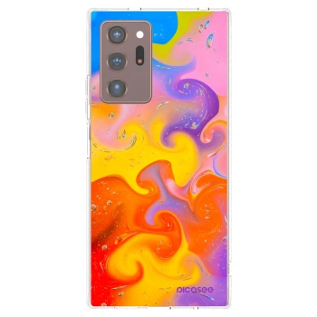 Picasee silikonski prozorni ovitek za Samsung Galaxy Note 20 Ultra - Bubbles