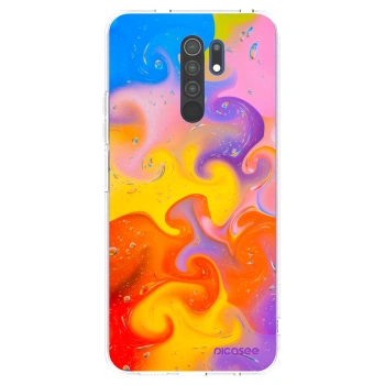Picasee silikonski prozorni ovitek za Xiaomi Redmi 9 - Bubbles