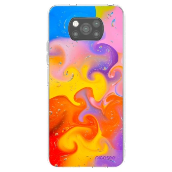 Picasee silikonski črni ovitek za Xiaomi Poco X3 - Bubbles
