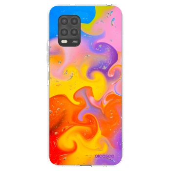 Picasee silikonski prozorni ovitek za Xiaomi Mi 10 Lite - Bubbles