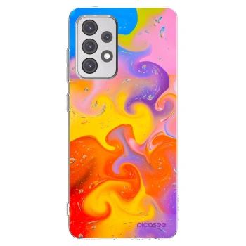 Picasee silikonski prozorni ovitek za Samsung Galaxy A52 5G A525F - Bubbles