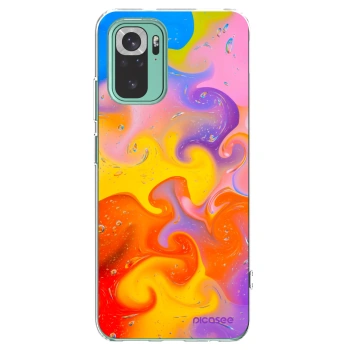 Picasee silikonski prozorni ovitek za Xiaomi Redmi Note 10 Pro - Bubbles