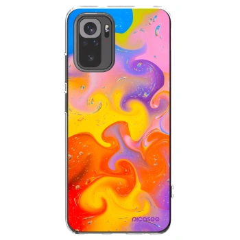 Picasee silikonski prozorni ovitek za Xiaomi Redmi Note 10S - Bubbles