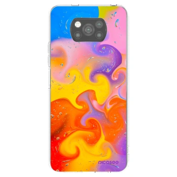Picasee silikonski črni ovitek za Xiaomi Poco X3 Pro - Bubbles