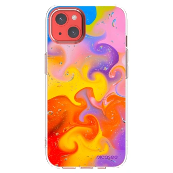 Picasee silikonski prozorni ovitek za Apple iPhone 13 - Bubbles