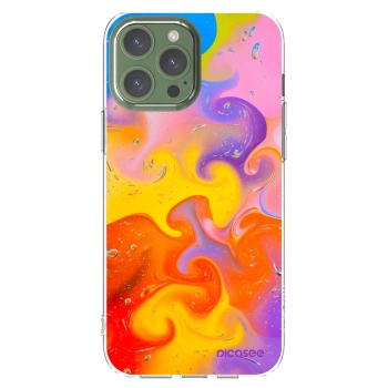 Picasee silikonski prozorni ovitek za Apple iPhone 13 Pro Max - Bubbles