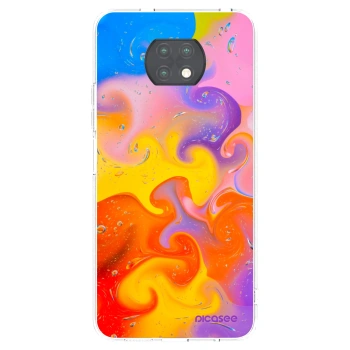 Picasee silikonski prozorni ovitek za Xiaomi Redmi Note 9T - Bubbles